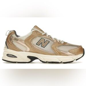 NIB New Balance 530 Turtledove Gold Metallic Mens 10.5 / Womans 12.5
